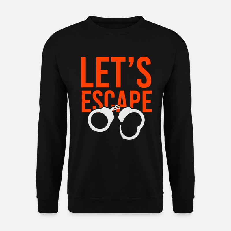 Gefängnis Gefängnisausbruch Gefangener Flüchten - Unisex Pullover - Schwarz