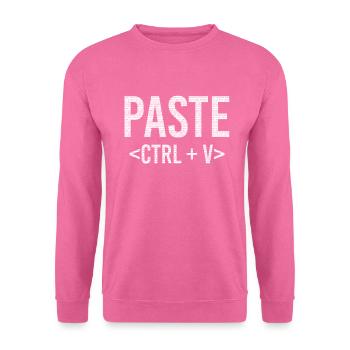 Copy And Paste IT Informatik STRG + V - Unisex Pullover - Pink - Vorne