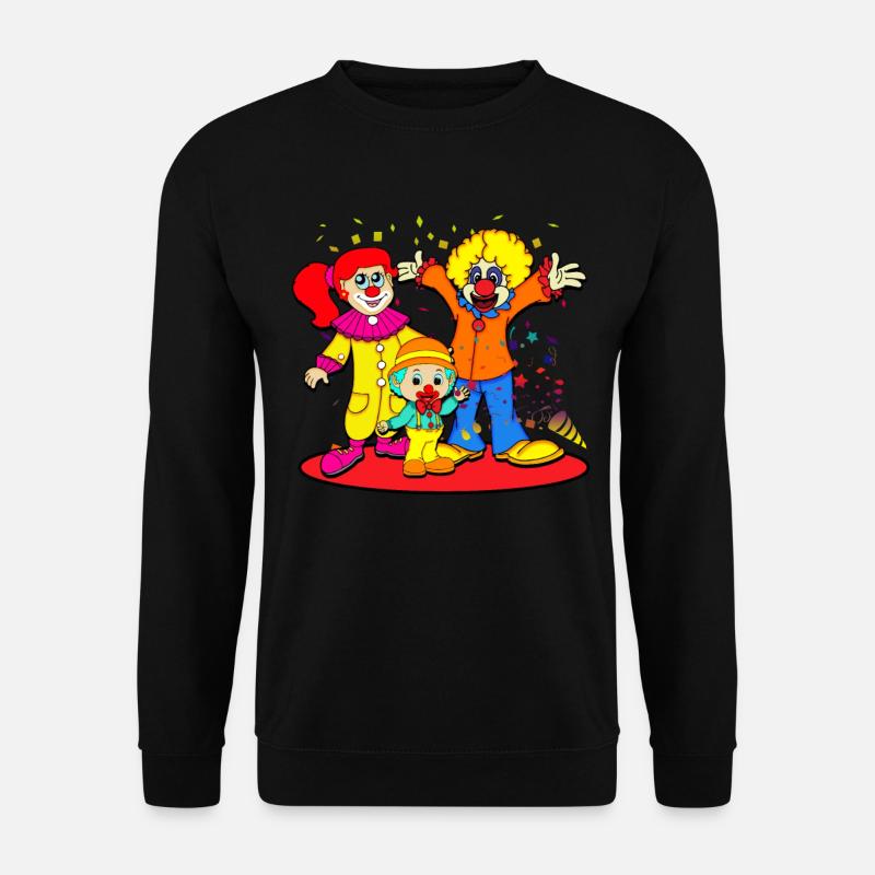 Karneval Clown - Unisex Pullover - Schwarz