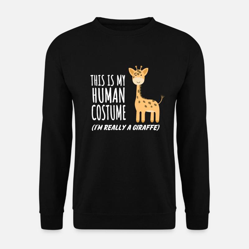 Giraffe costume - Unisex Sweatshirt - black