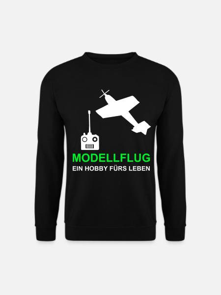 Modellflug Hobby Modellflieger Flieger - Unisex Pullover - Schwarz