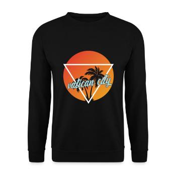 Vatican City vacation and holiday destination - Unisex Sweatshirt - black - Front - Alina (178cm) & Michal (187cm)