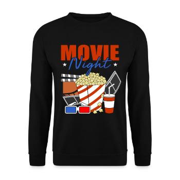 Cinema Lover - Unisex Sweatshirt - black - Front - Alina (178cm) & Michal (187cm)