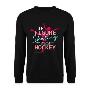 Patinage artistique patinage artistique patinage sur glace - Sweat-shirt Unisexe - noir - Devant - Alina (178cm) & Michal (187cm)