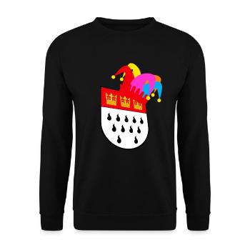 Köln Karneval - Unisex Pullover - Schwarz - Vorne - Alina (178cm) & Michal (187cm)
