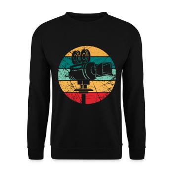 Cameraman gift - Unisex Sweatshirt - black - Front - Alina (178cm) & Michal (187cm)