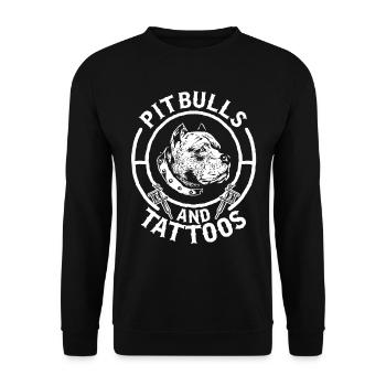 Tattoo Party Geburtstag Geschenkidee Weihnachten - Unisex Pullover - Schwarz - Vorne - Alina (178cm) & Michal (187cm)