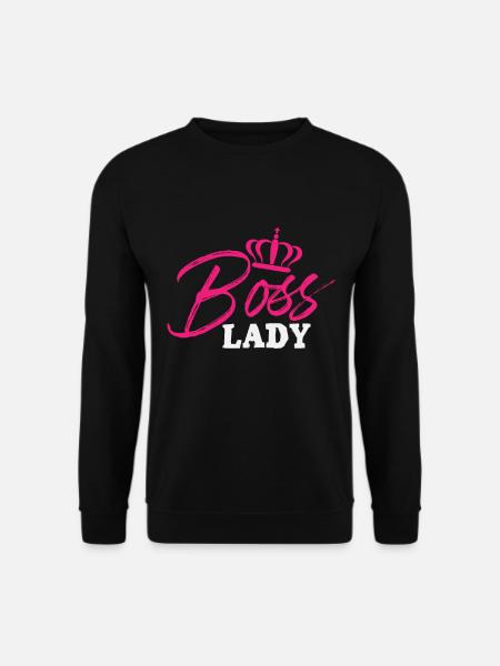 Boss Lady Womens T shirt - Unisex Pullover - Schwarz