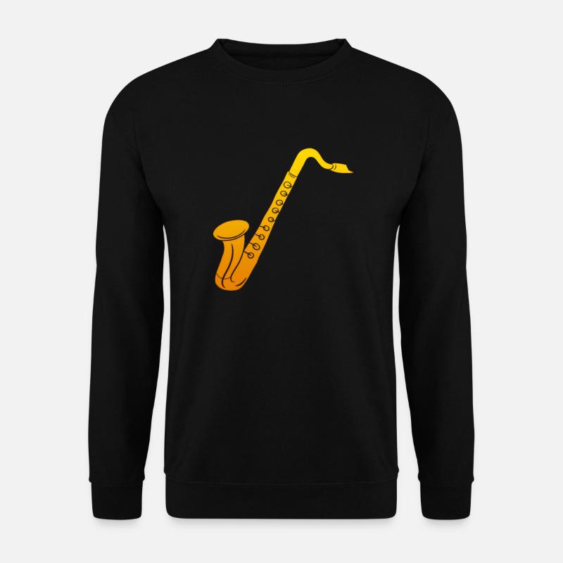 Saxofon - Unisex Pullover - Schwarz