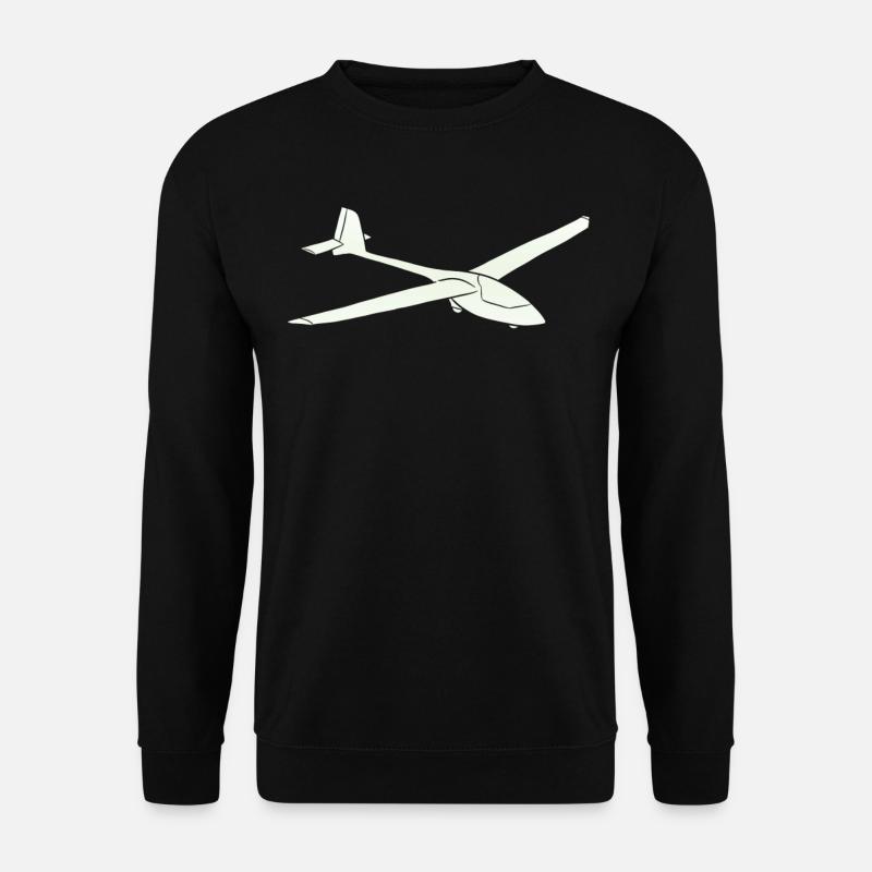 Pilote de planeur marin planeur - Sweat-shirt Unisexe - noir