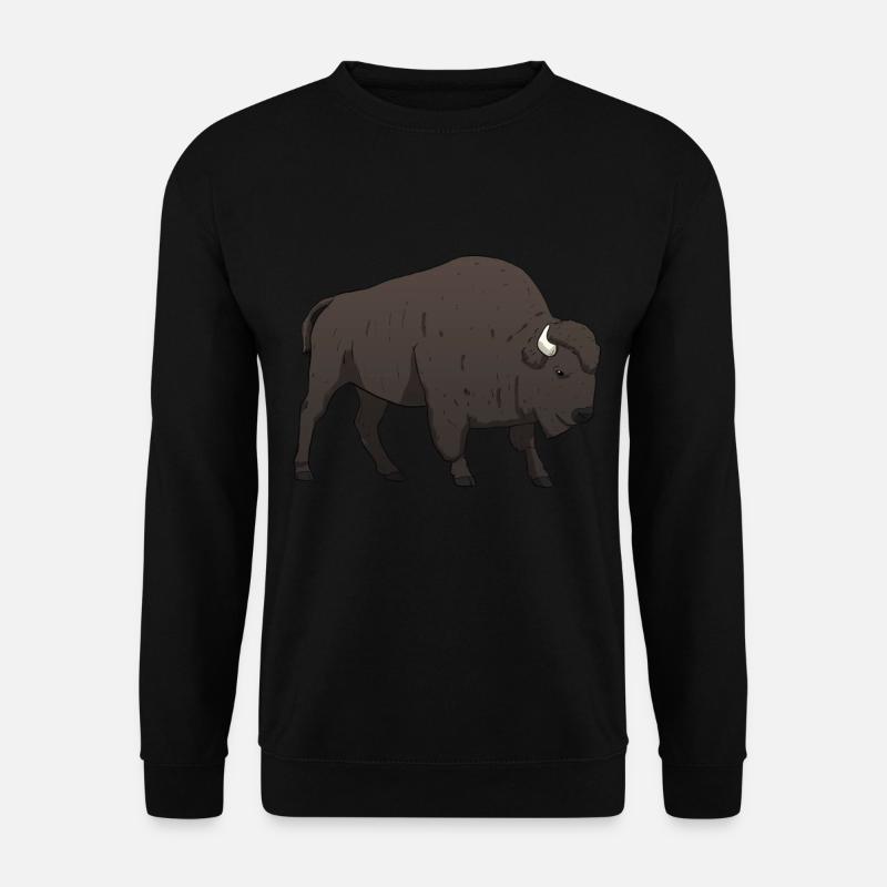 Buffle de bison - Sweat-shirt Unisexe - noir