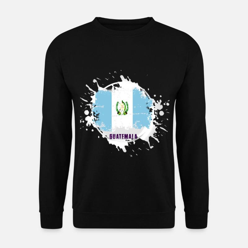 Drapeau du Guatemala avec blob - Sweat-shirt Unisexe - noir