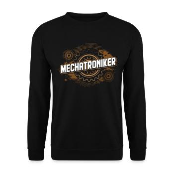 Mechatroniker - Unisex Pullover - Schwarz - Vorne - Alina (178cm) & Michal (187cm)