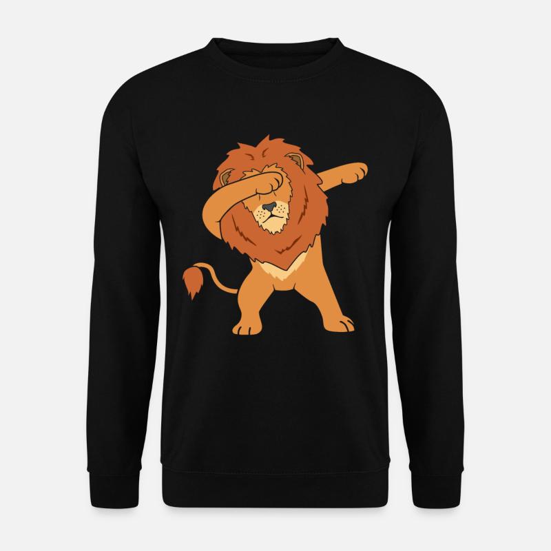 Löwe Dab - Unisex Pullover - Schwarz