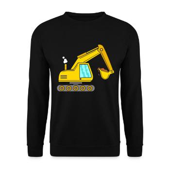 pelleteuse - Sweat-shirt Unisexe - noir - Devant - Alina (178cm) & Michal (187cm)