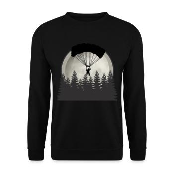 Gleitschirmfliegen - Unisex Pullover - Schwarz - Vorne - Alina (178cm) & Michal (187cm)