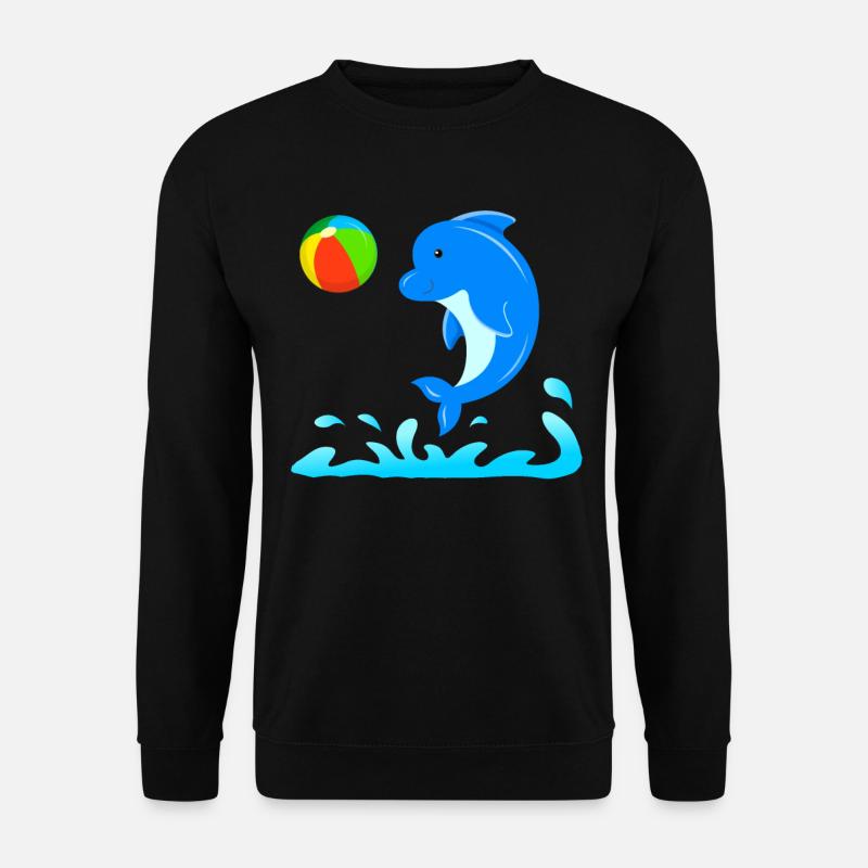 dolphin - Unisex Sweatshirt - black