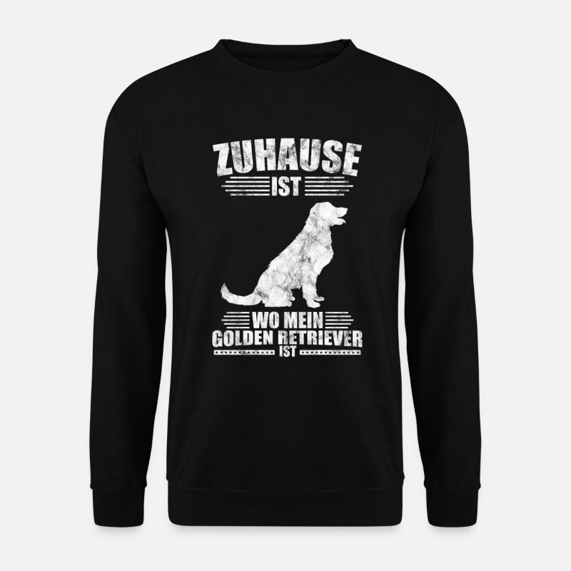 Golden Retriever Hund - Unisex Pullover - Schwarz