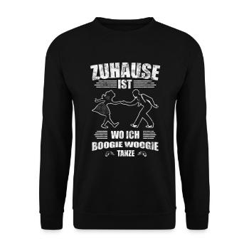 Boogie Woogie Turniertanz - Unisex Pullover - Schwarz - Vorne - Alina (178cm) & Michal (187cm)