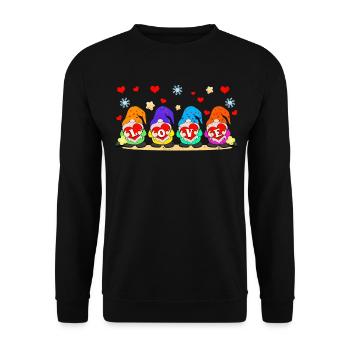 Valentinstag, Valentinstag Geschenk - Unisex Pullover - Schwarz - Vorne - Alina (178cm) & Michal (187cm)