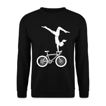 Cycliste artistique Cycliste artistique - Sweat-shirt Unisexe - noir - Devant - Alina (178cm) & Michal (187cm)