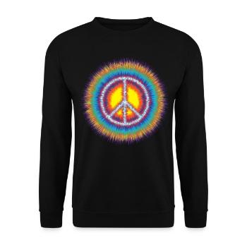 Peace - Unisex Pullover - Schwarz - Vorne - Alina (178cm) & Michal (187cm)