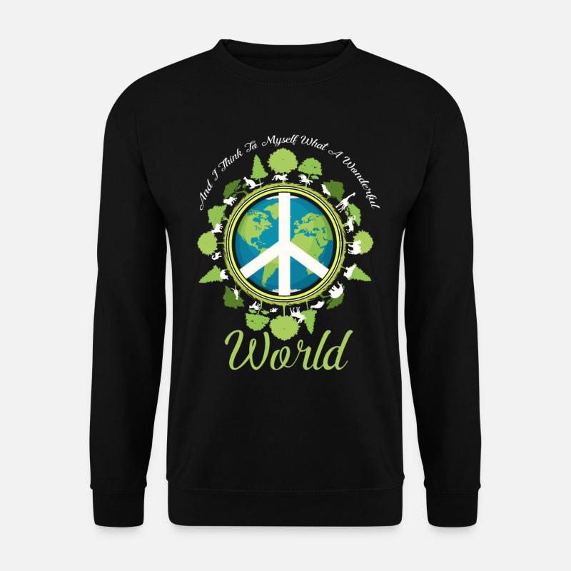 Frieden Natur - Unisex Pullover - Schwarz