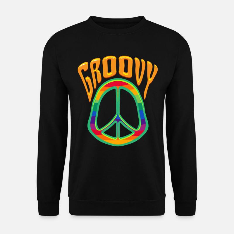 Frieden Liebe Peacezeichen - Unisex Pullover - Schwarz