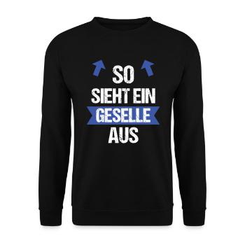 Geselle - Unisex Pullover - Schwarz - Vorne - Alina (178cm) & Michal (187cm)