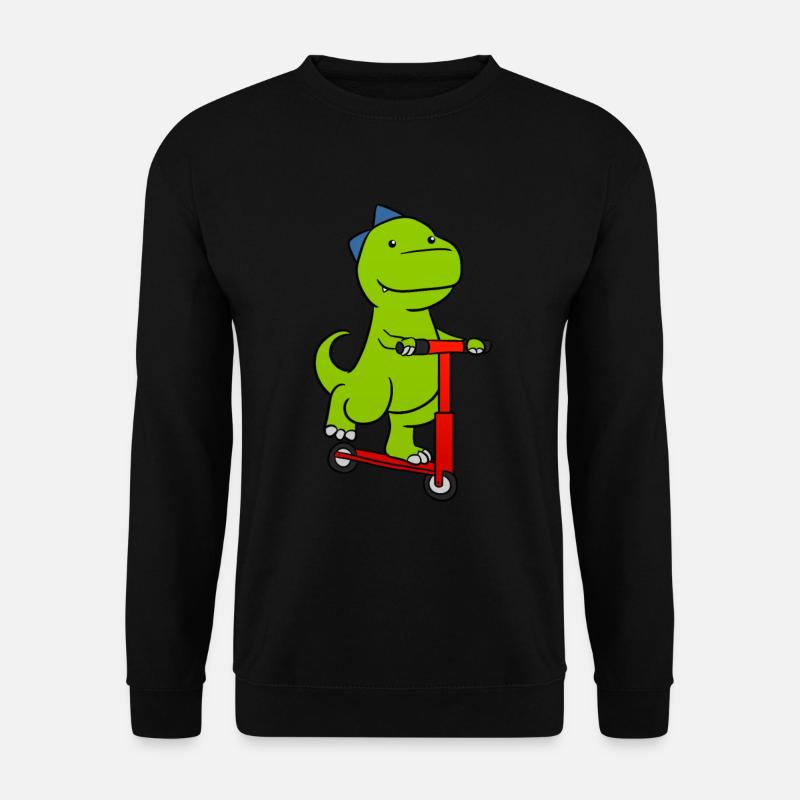 Dino Roller Dinosaur City Roller - Sweat-shirt Unisexe - noir
