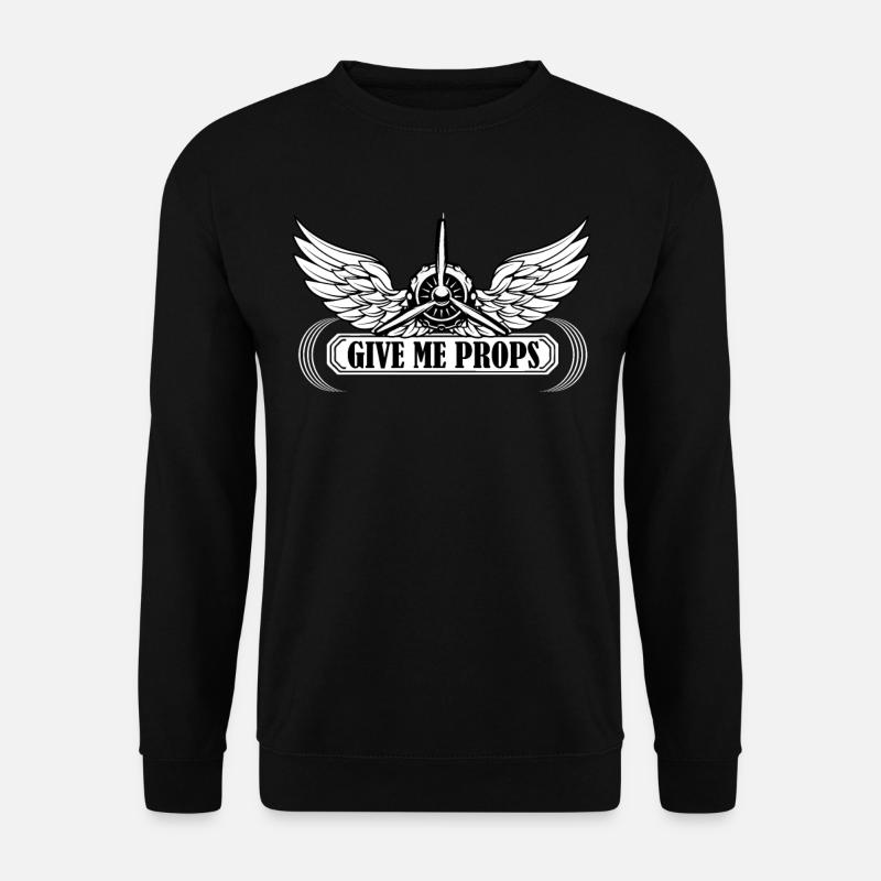 plane - Unisex Sweatshirt - black