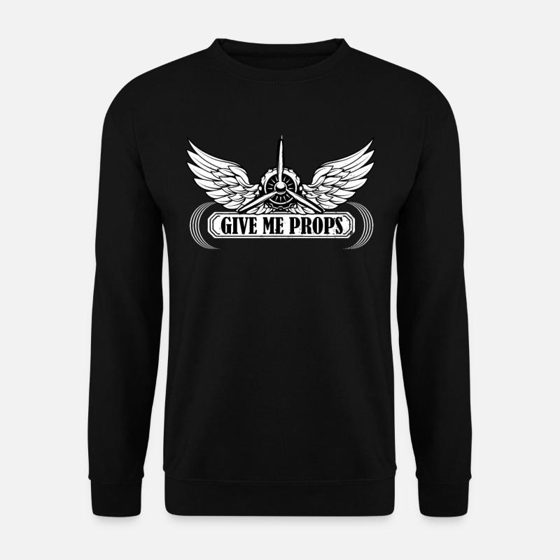 Flugzeug - Unisex Pullover - Schwarz