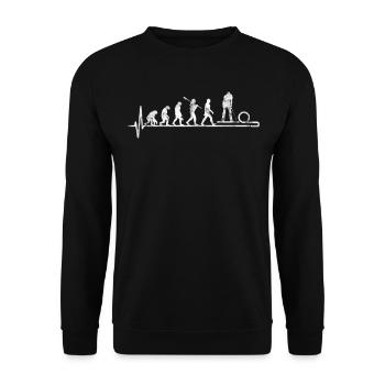 miniature golf - Unisex Sweatshirt - black - Front - Alina (178cm) & Michal (187cm)