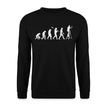 Évolution du peintre et vernisseur - Sweat-shirt Unisexe - noir - Devant - Alina (178cm) & Michal (187cm)