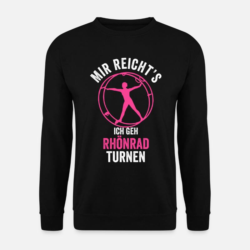 Mir reichts ich geh Rhönrad turnen - Unisex Pullover - Schwarz