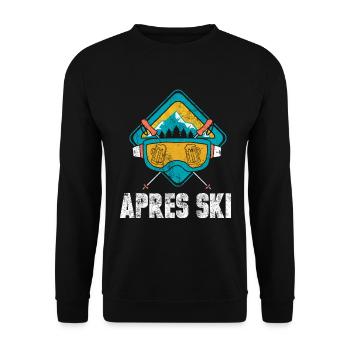 Apres ski - Sweat-shirt Unisexe - noir - Devant - Alina (178cm) & Michal (187cm)