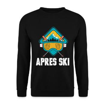 Vacances au ski après ski - Sweat-shirt Unisexe - noir - Devant - Alina (178cm) & Michal (187cm)