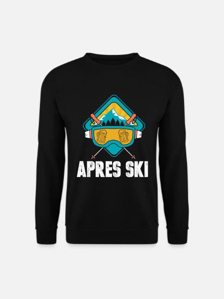 Vacances au ski après ski - Sweat-shirt Unisexe - noir