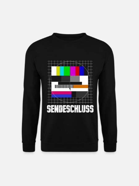 Testbild Sendeschluss 90er - Unisex Pullover - Schwarz