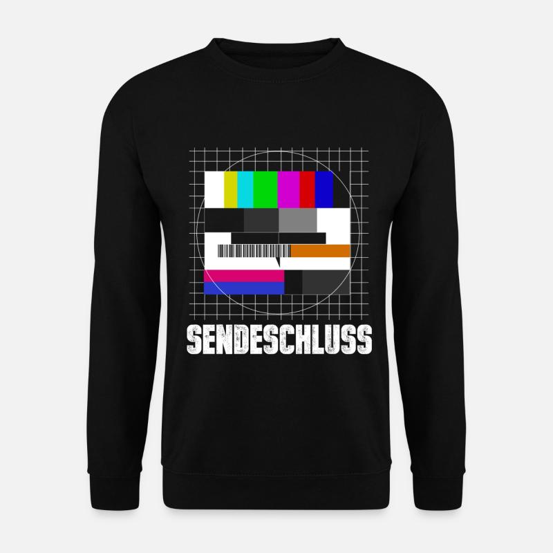 Testbild Sendeschluss 90er - Unisex Pullover - Schwarz