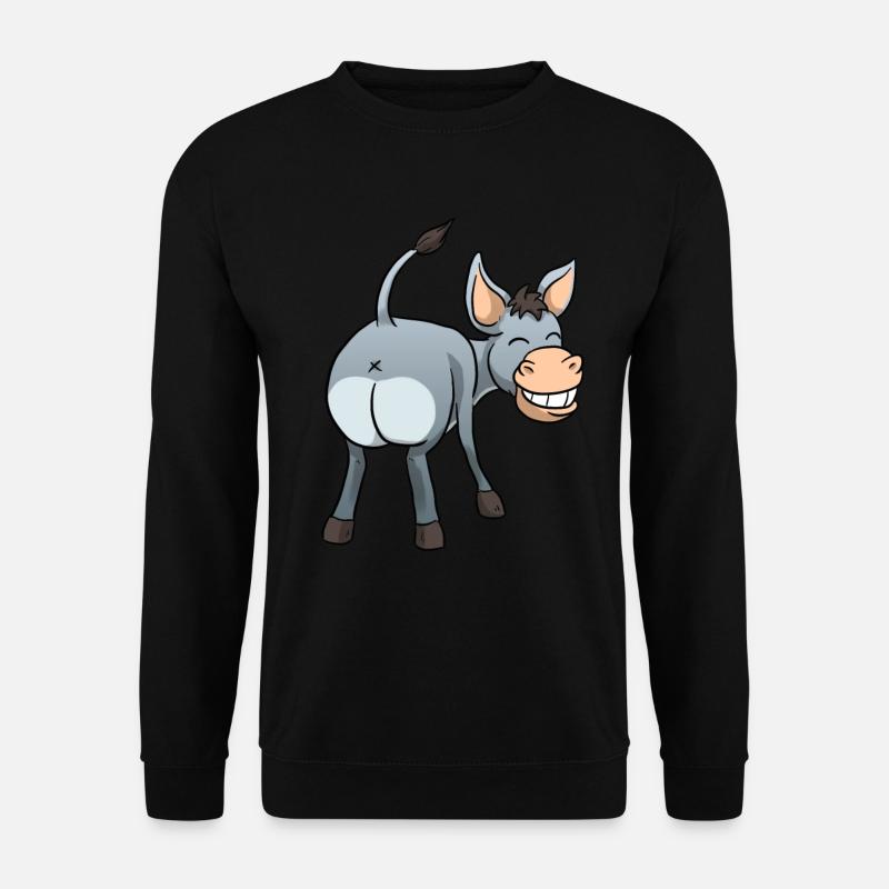 Funny donkey - Unisex Sweatshirt - black