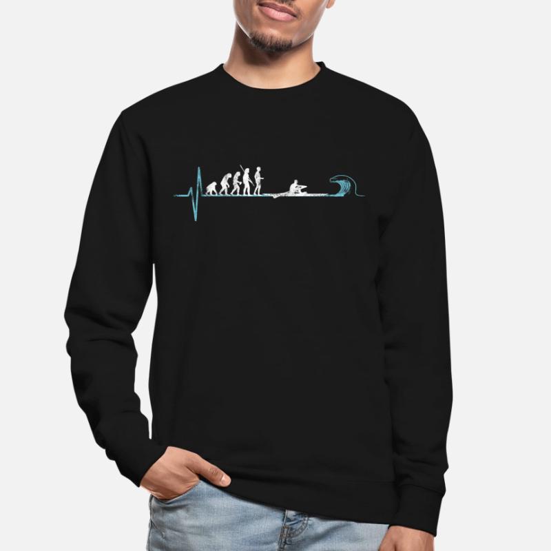 Rudern Evolution eines Ruderer Unisex Pullover