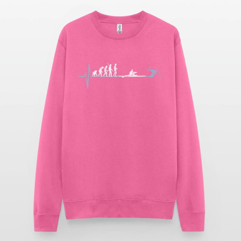 Rudern Evolution eines Ruderer Unisex Pullover