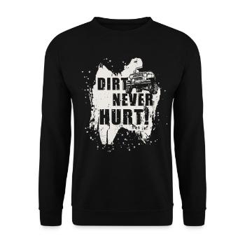 jeep offroad - Unisex Sweatshirt - black - Front - Alina (178cm) & Michal (187cm)