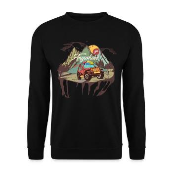 Off-road vehicle - Unisex Sweatshirt - black - Front - Alina (178cm) & Michal (187cm)