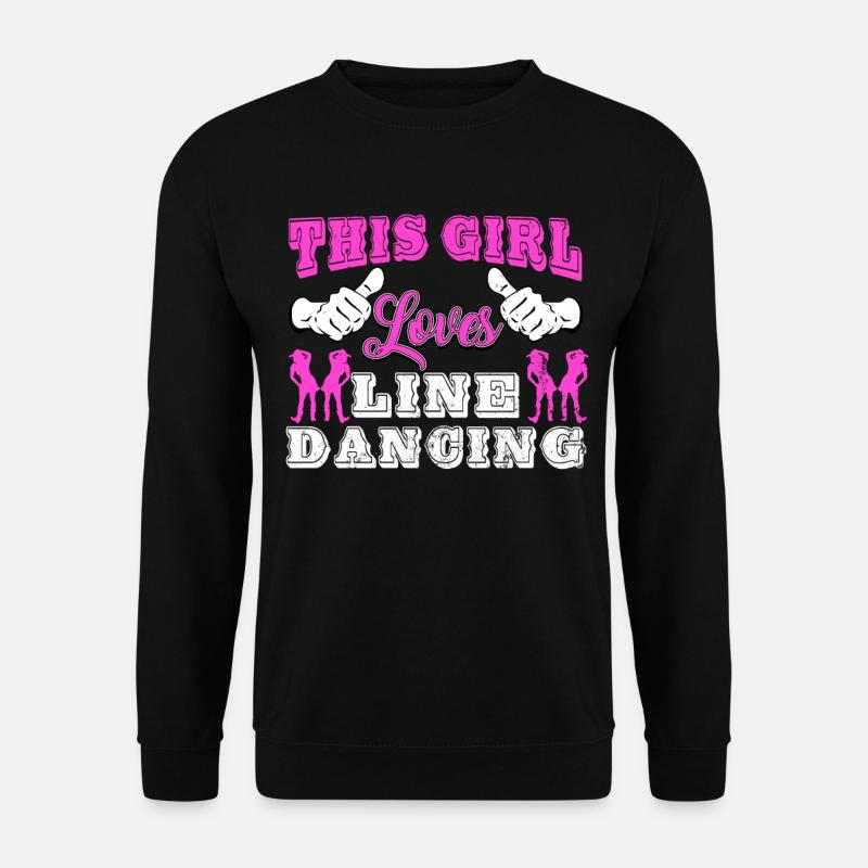 Linedance, Line dancing Linedancer - Unisex Pullover - Schwarz