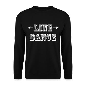 LINE DANCE - Unisex Sweatshirt - black - Front - Alina (178cm) & Michal (187cm)