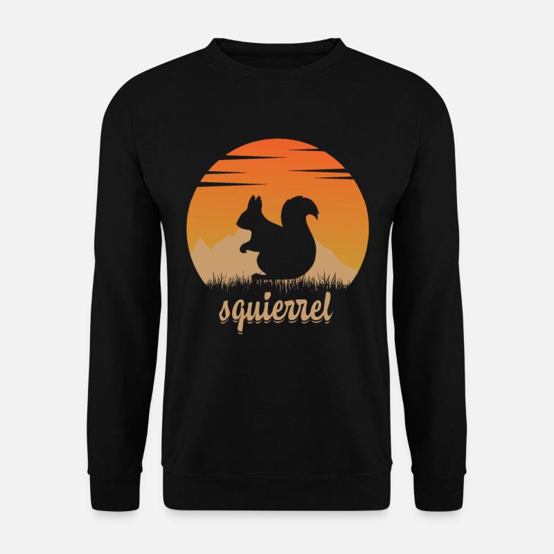 Squirrel in the nature - Unisex Sweatshirt - black