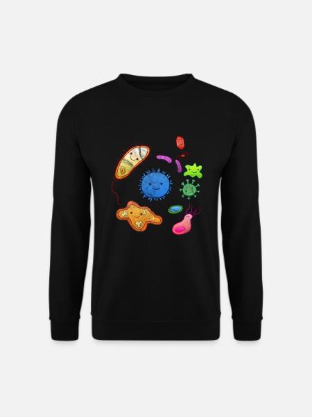 Mikroorganismus Mikrobiologie Mikrobiologe Bio - Unisex Pullover - Schwarz