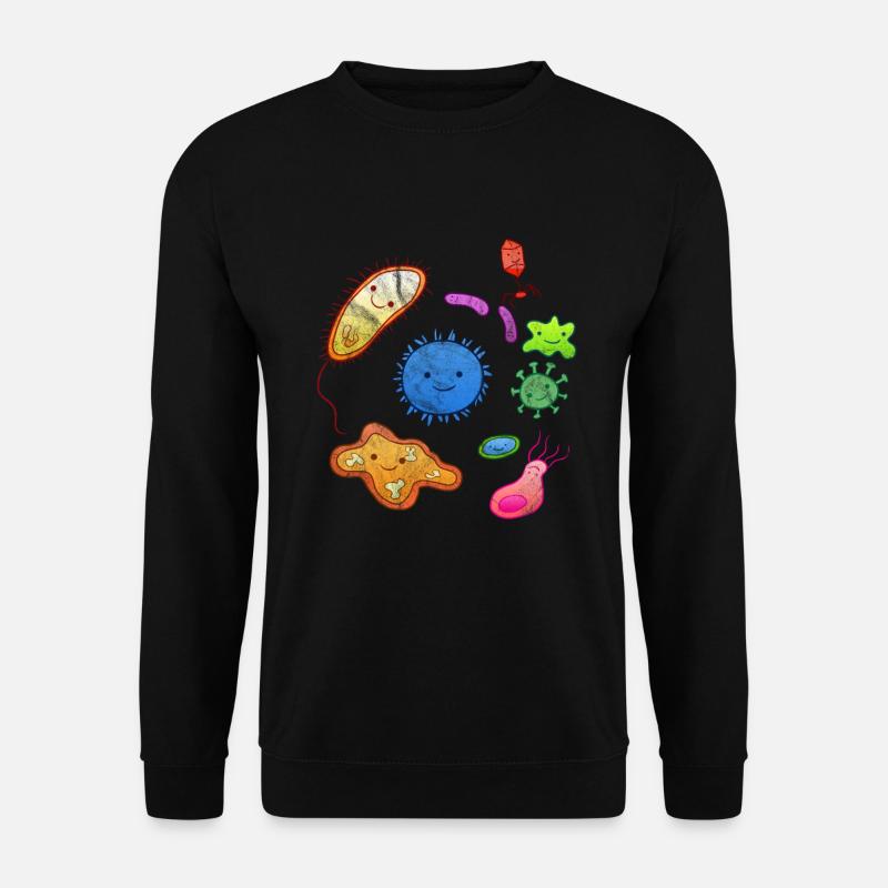 Microorganism microbiology microbiologist bio - Unisex Sweatshirt - black